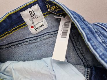 schicke Stretchjeans Gr. 36 Street one dunkelblau