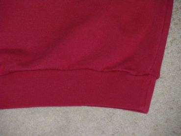 Sweatshirt Gr. 146 pro Touch rot einfarbig