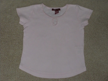 T-Shirt Gr. 98/104 H&M zartrosa mit Spitze