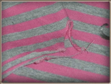 Ringelshirt Gr. 80 Topolino grau/rosa mit Silberdruck