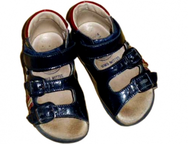 Sandalchen Gr. 21 Däumling Lackschuh blau