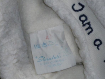 Babymütze KU 46/48 Sterntaler weiß - I am a Yeti