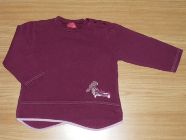 Sweatshirt Gr. 80 Sanetta bordeaux