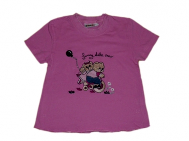 T-Shirt Gr. 104 Kinderbutt rosa mit Teddies