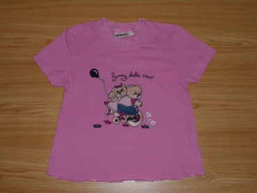 T-Shirt Gr. 104 Kinderbutt rosa mit Teddies