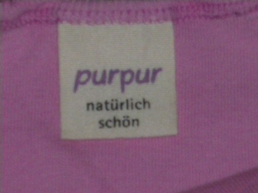 Top Gr. 92/98 Purpur Bio rosa mit Rose