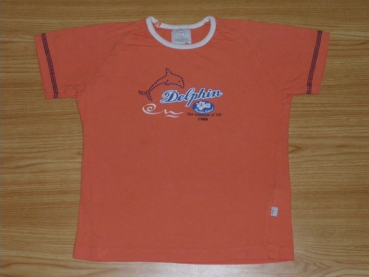 T-Shirt Gr. 92/98 Liegelind orange mit Delphin