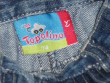 Jeans Gr. 74 Topolino kleiner Feuerwehrmann