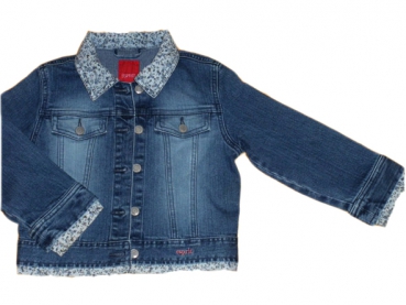 Jeansjacke Gr. 104 Esprit blau mit Blumen