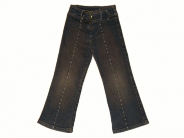 Stretchjeans Gr. 98/104 Palomino mit Gürtel braun