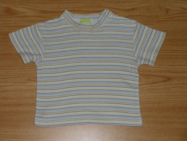 Ringelshirt Gr. 56 für kleine Mäuse blau/oliv/gelb