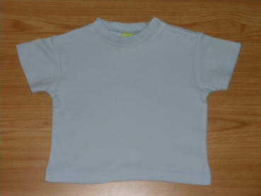 T-Shirt Gr. 56 für kleine Mäuse hellblau einfarbig