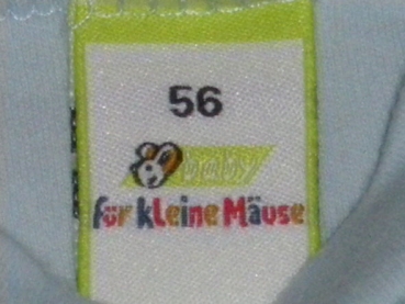 T-Shirt Gr. 56 für kleine Mäuse hellblau einfarbig