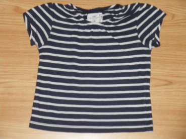Ringelshirt H&M Gr. 74 blau/weiß