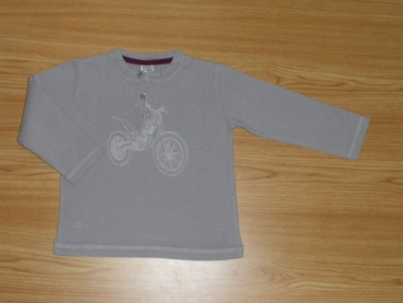 Langarmshirt Gr. 86 Zara grau mit Moped