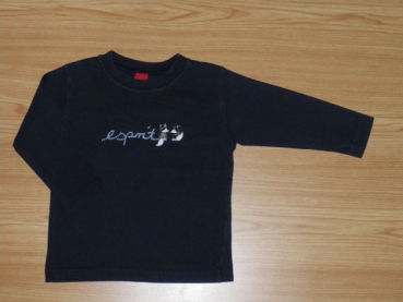 Langarmshirt Gr. 80 Esprit dunkelblau mit Füchsen