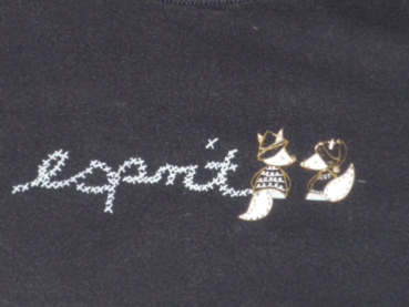 Langarmshirt Gr. 80 Esprit dunkelblau mit Füchsen