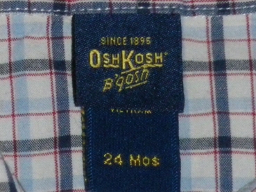 Hemdshirt Gr. 80/86 Oskosh blau 2 Lagenlook