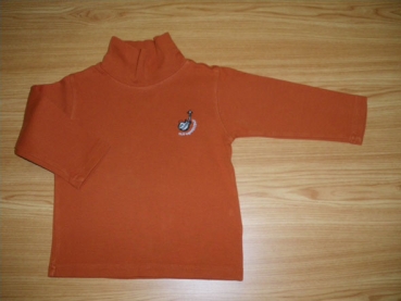 Langarmrolli Gr. 86 H&M orange mit Gitarre