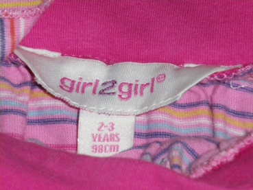 Trägershirt Gr. 98/104 Primark rosa mit Rose