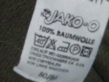 Sweatshirt Gr. 86 Jako-o oliv einfarbig