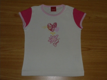 T-Shirt Gr. 86/92 Esprit weiß/rosa