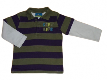 Poloshirt Gr. 80 Topolino oliv/lila