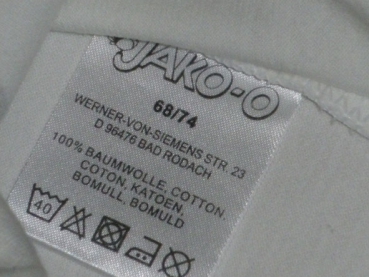 T-shirt Gr. 68/74 Jako-o weiß UV Schutz und Delfin