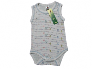 Trägerbody Gr. 62 C&A weiß mit Teddies und Blumen * Zwillinge *