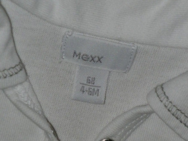 Poloshirt Gr. 68 Mexx weiß mit grüner Gitarre auf dem Rücken