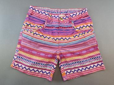 schicke Sommerhose Gr. 128 H&M pink/gelb/lila bunt gemustert