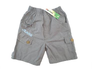 kurze Short Gr. 68/74 dunkelgrau mit Taschen – schick