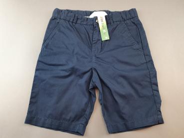 schicke kurze Stoffhose Gr. 128 H&M dunkelblau