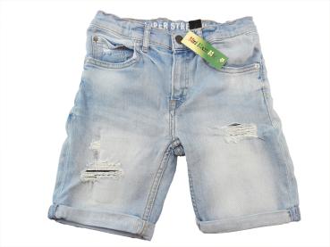 kurze Jeans Gr. 128 H&M hellblau mit coolen Löchern