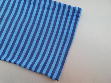 Stoffhose Gr. 140 geringelt blau/hellblau