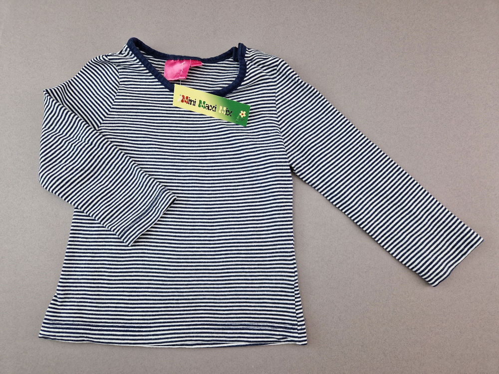 Ringelshirt Gr. 74/80 face to face (Boutique) dunkelblau/weiß langarm