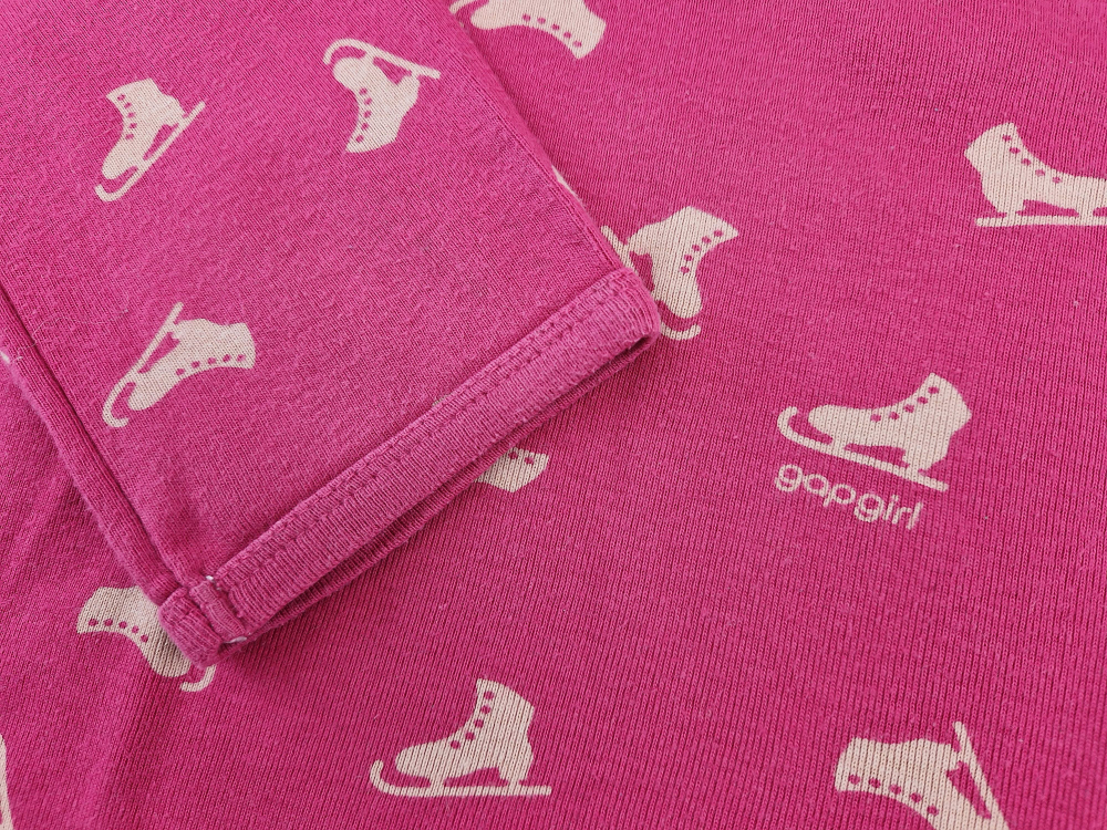Langarmshirt Gr. 146/152 gap pink mit Schlittschuhen