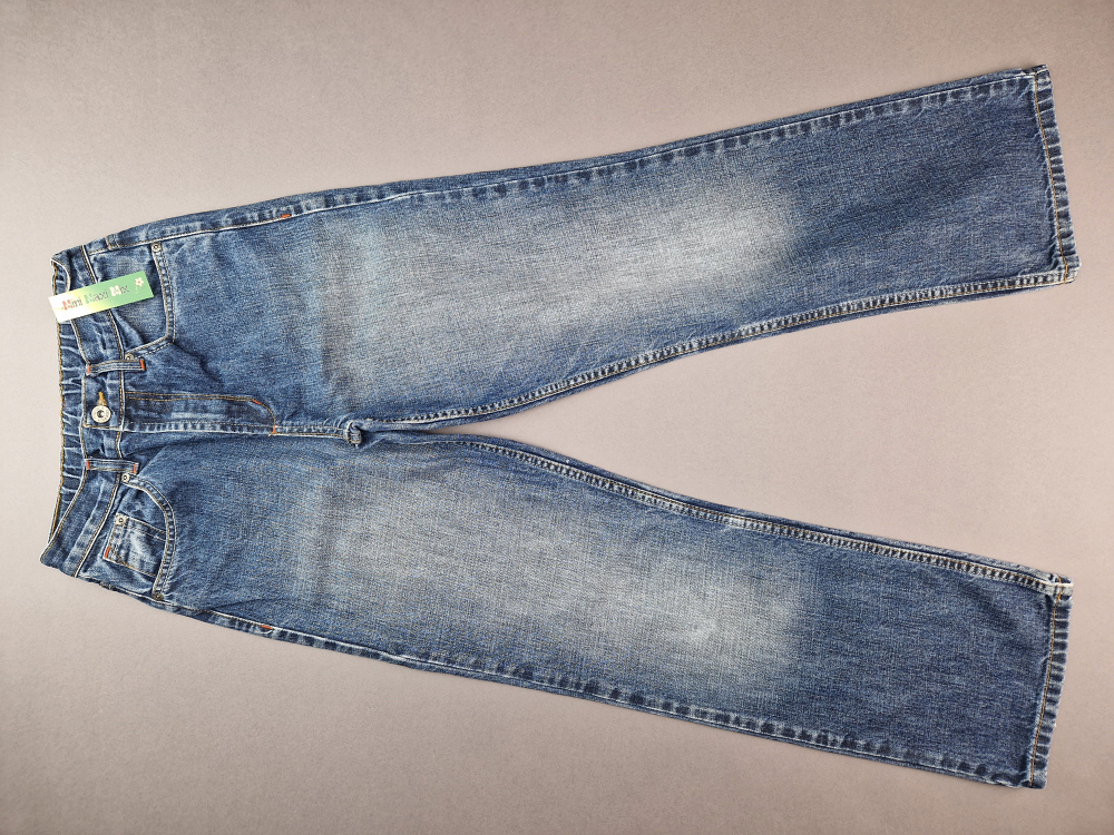 lange Jeanshose Gr. 158 Fitz schmal blau