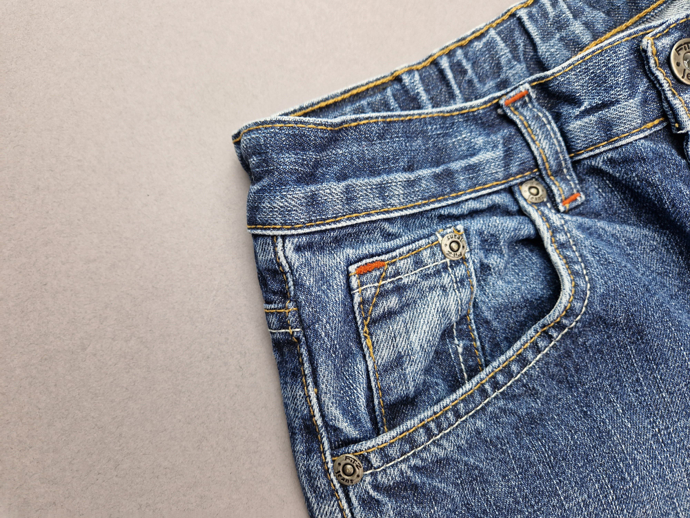 lange Jeanshose Gr. 158 Fitz schmal blau