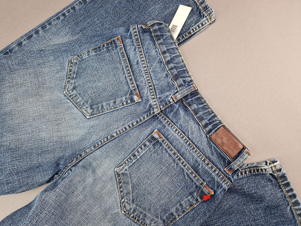 lange Jeanshose Gr. 158 Fitz schmal blau