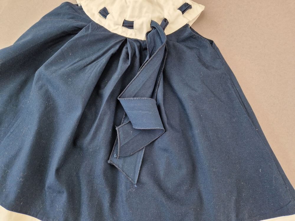 ital. Sommerkleidchen Gr. 74/80 mama dunkelblau/weiß weit ärmellos Matrosenkleid