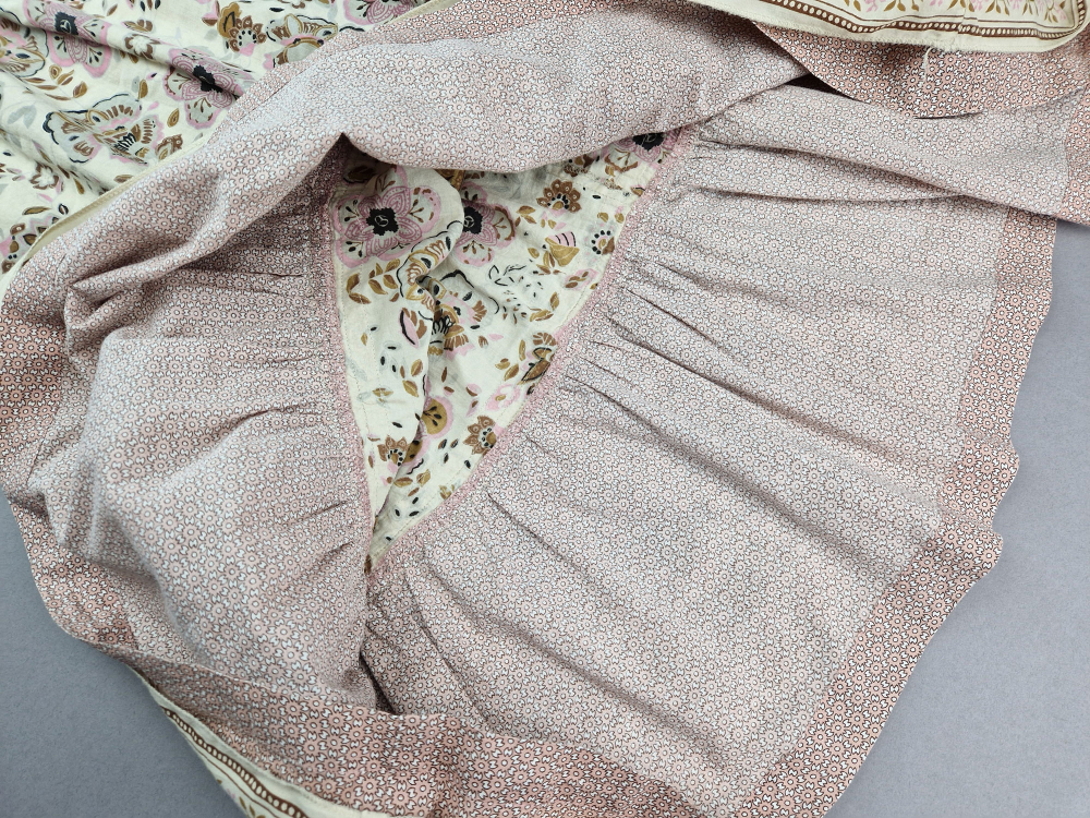 Sommerkleid Gr. 146/152 Bon’a Parte kurzarm altrosa mit Blümchen