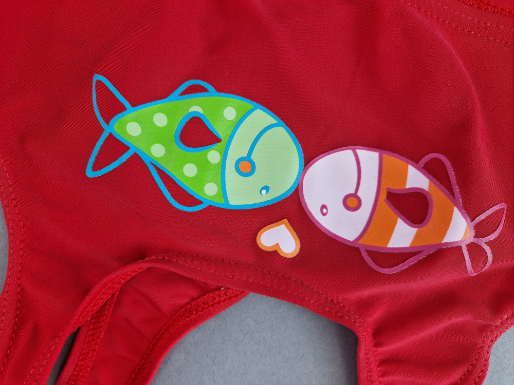 Bikini Gr. 104/110 Jako-o rot mit Fisch