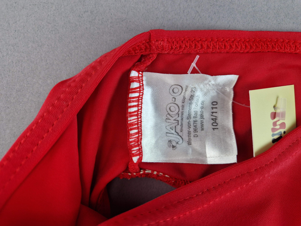 Bikini Gr. 104/110 Jako-o rot mit Fisch