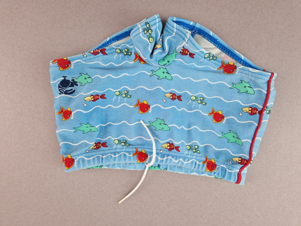 Badehose Gr. 92/98 Jako-o hellblau mit bunten Fischen Kordelzug