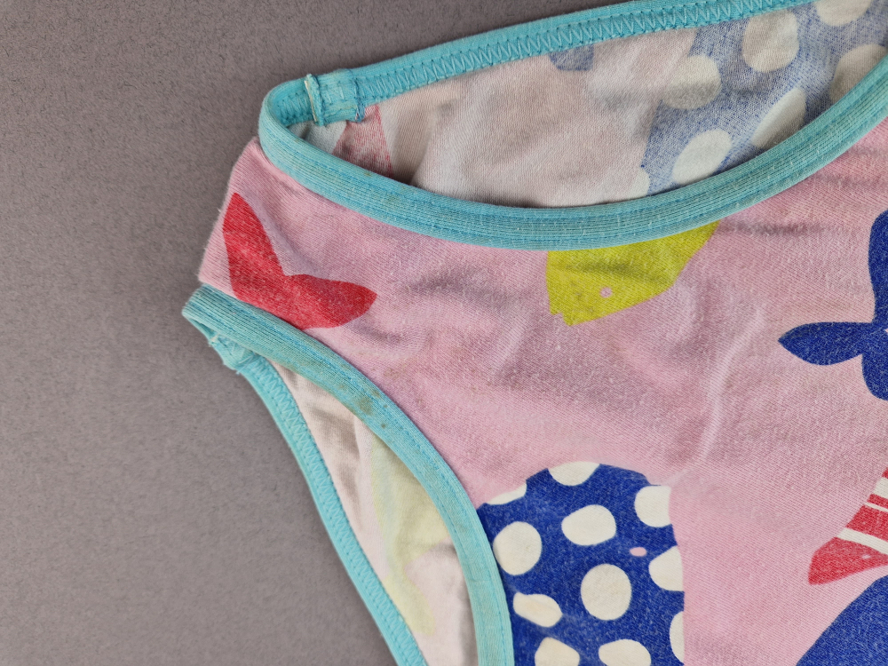 Baumwollbadeanzug Gr. 116 mini Boden rosa/blau Fische