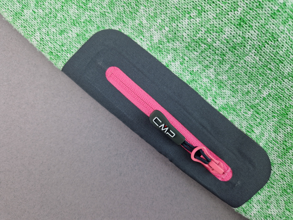 Fleece/Strickjacke Gr. 36/38 CMP grün meliert/pink/grau