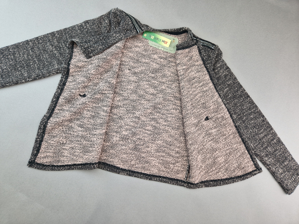Strickjacke Gr. 146/152 Garcia Jeans meliert schwarz/rosa