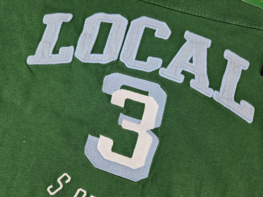 Langarmshirt Gr. 146&152 s.Oliver grün Sportshirt Aufdruck