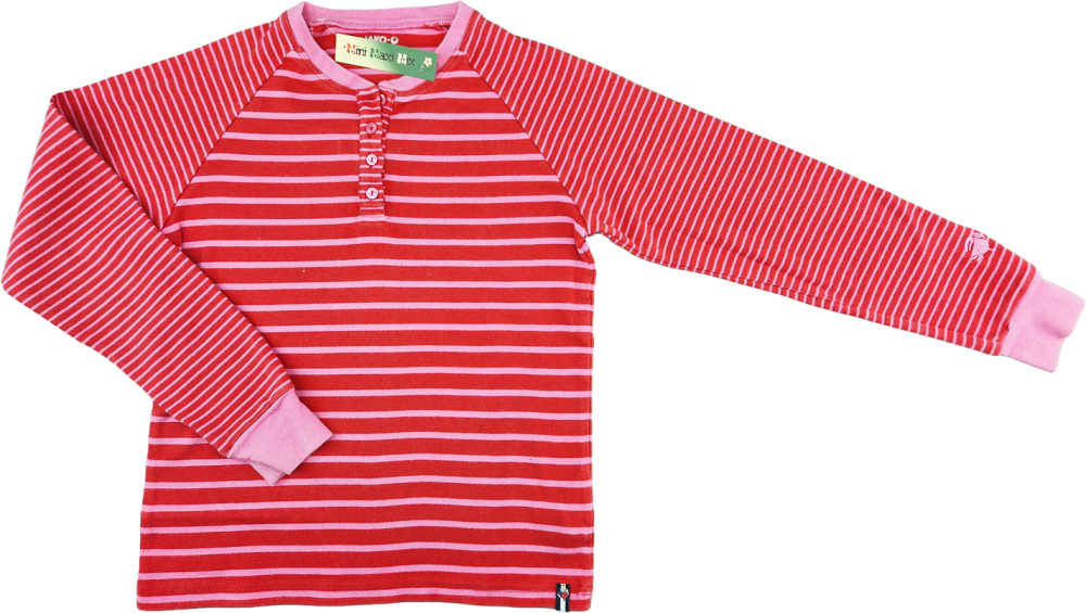 Ringelshirt Gr. 146/152 Jako-o langarm pink/rosa